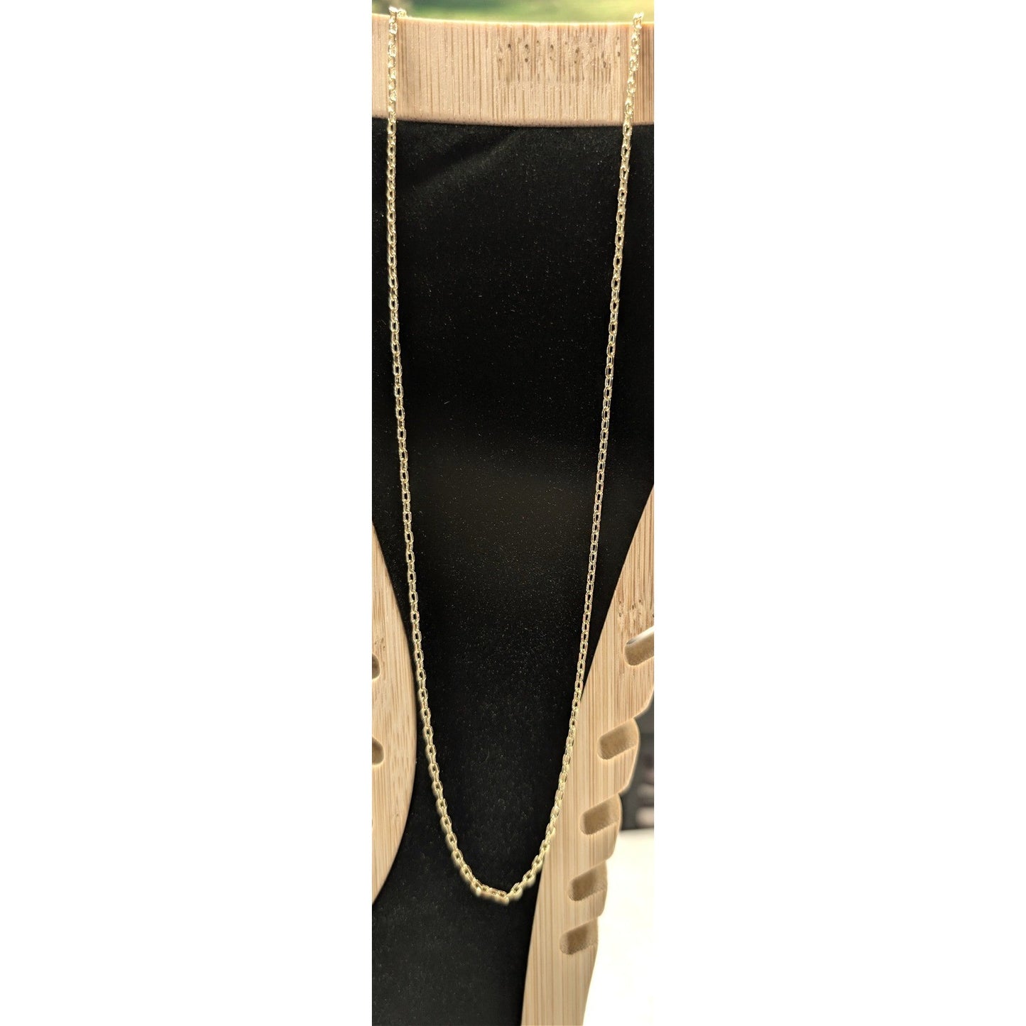 New 18K GP Gold PLated Cable Chain Necklace 18" Heart Charm Adjustable Extender