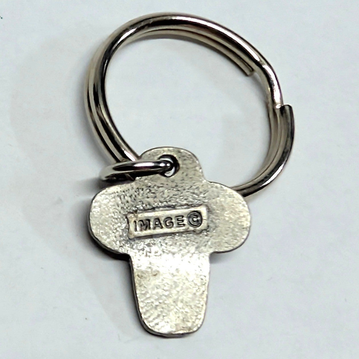 Vintage WWJD Keychain SilverTone Pink Cross Heart What Would Jesus Do Metal