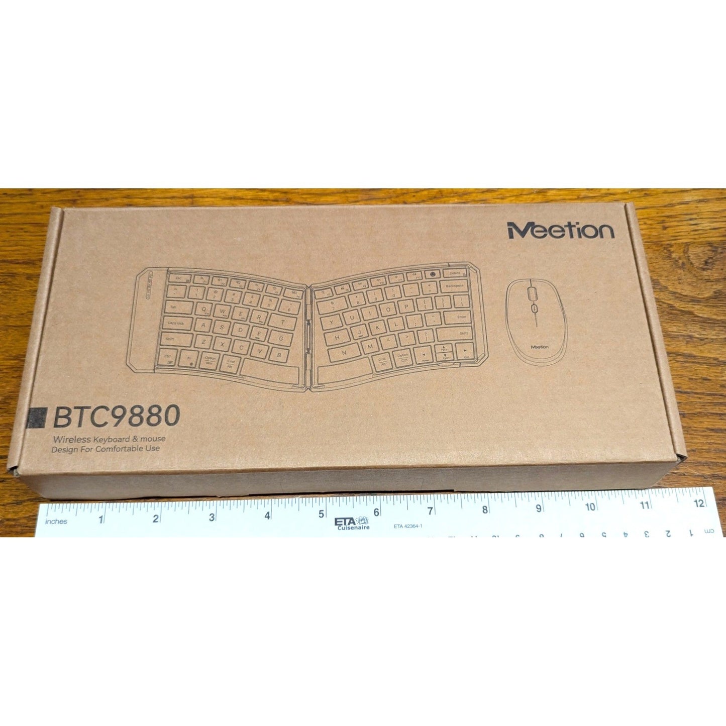 NEW Meetion Multi 3 Unit Wireless Folding Keyboard Mouse Combo BTC9880 Ergonomic