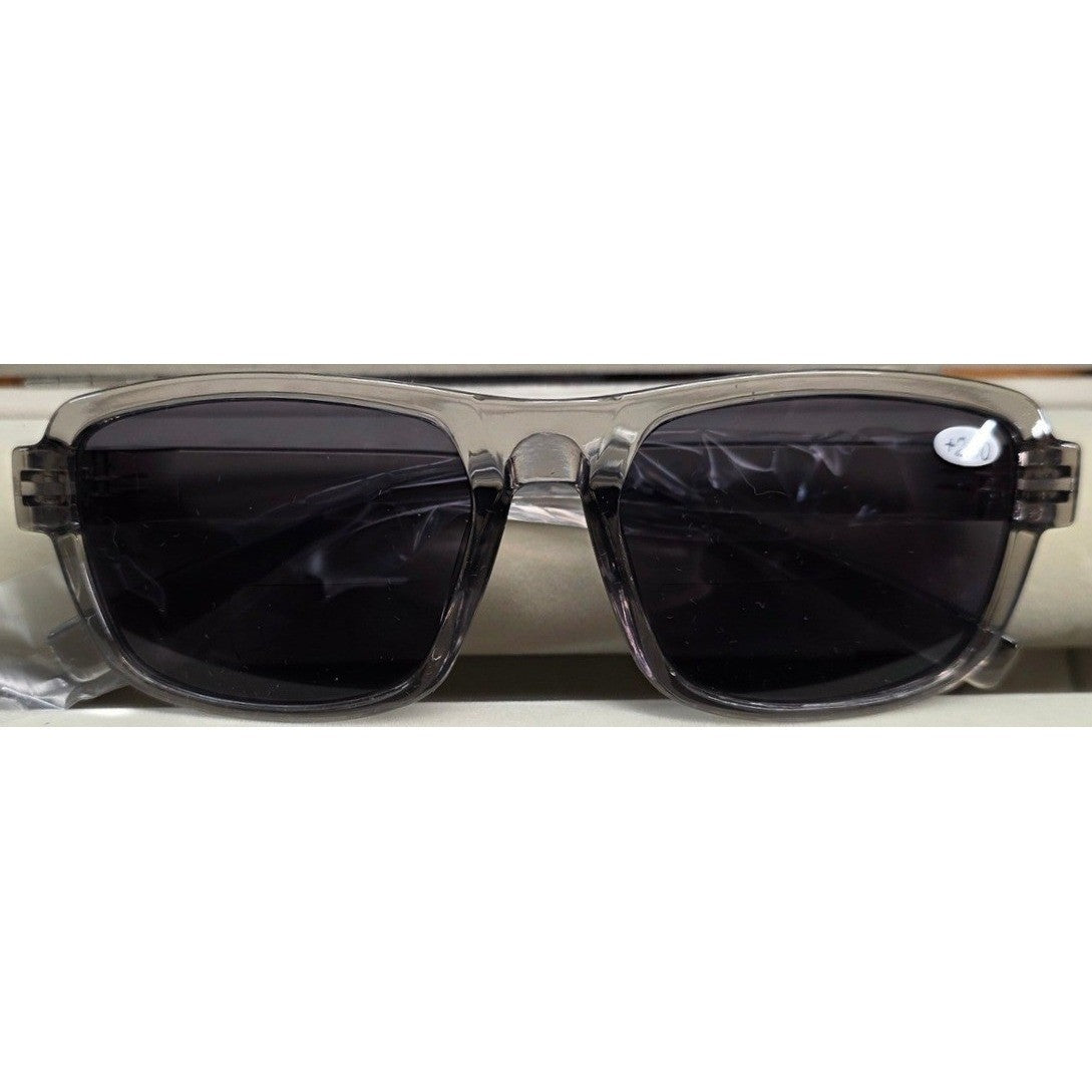 New Bifocal Reading Readers Lenses +2.00 Sun Glasses UV400 Sunglasses Grey