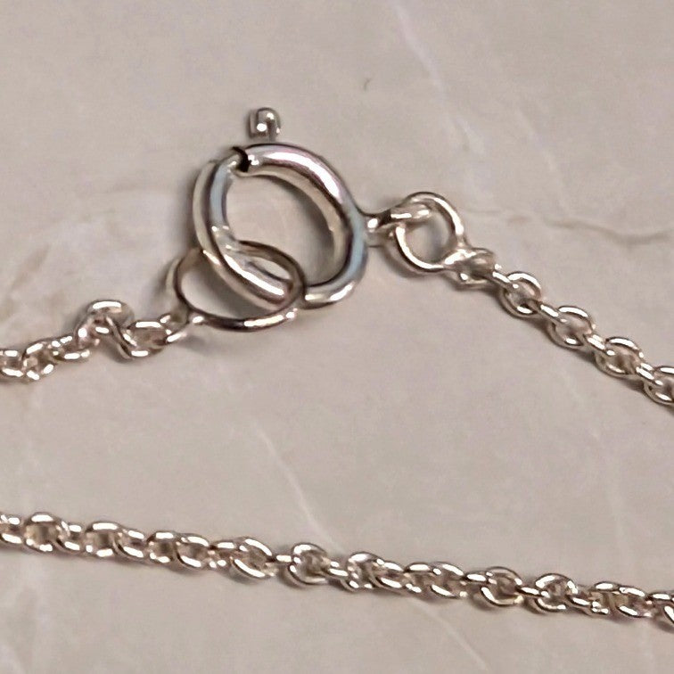 Vtg Real Sterling Silver 925 Stack of Books Pendant 20.75" Necklace Enamel Charm