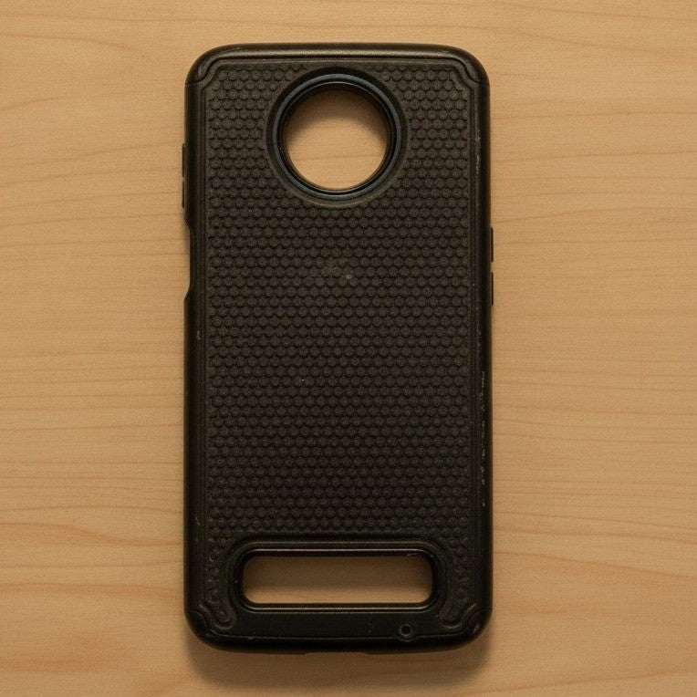 Motorola Moto G3 Hybrid Shockproof Case Black Dual Layer Verizon Compatible