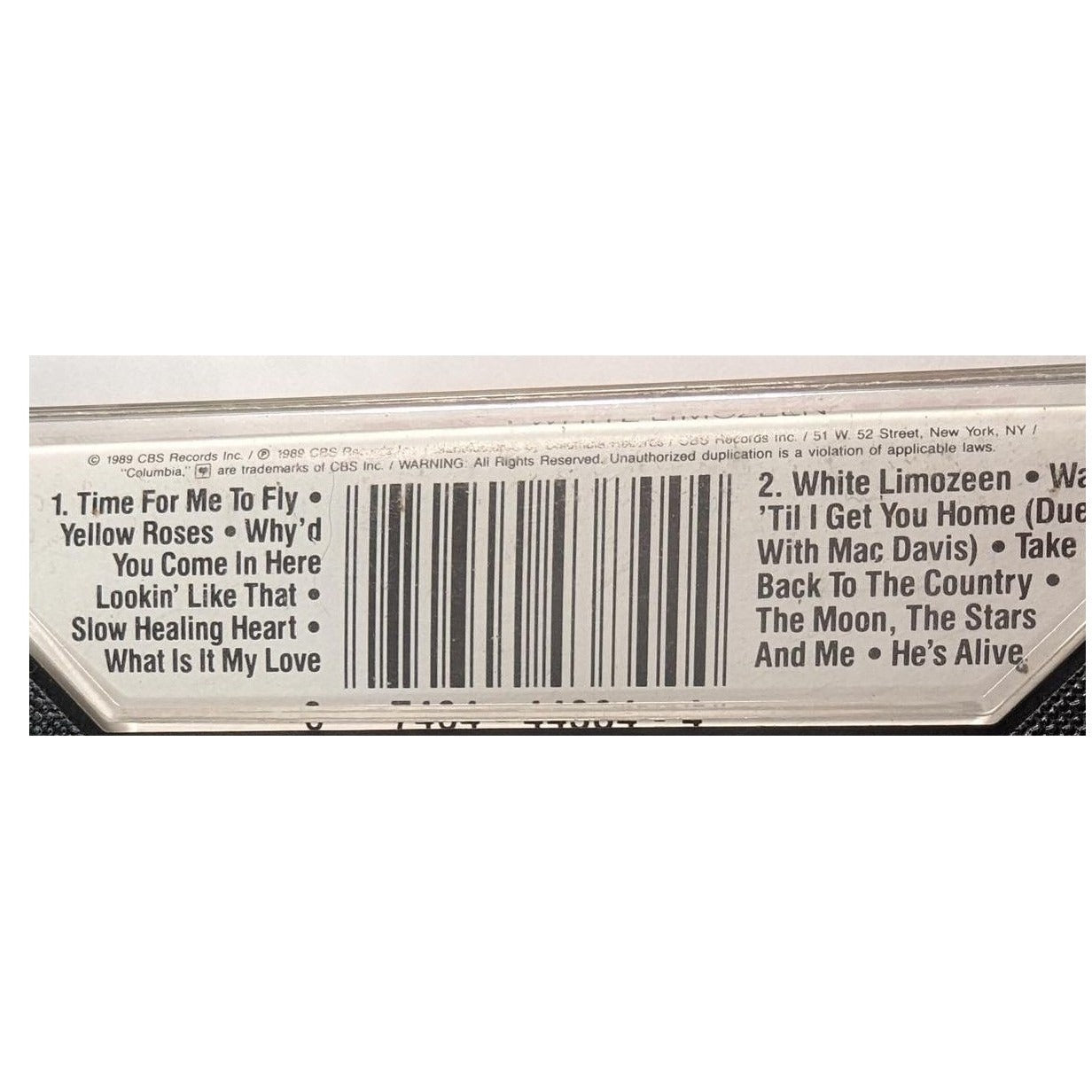 Dolly Parton White Limozeen Cassette Tape OS White Vintage 1989 Country Music