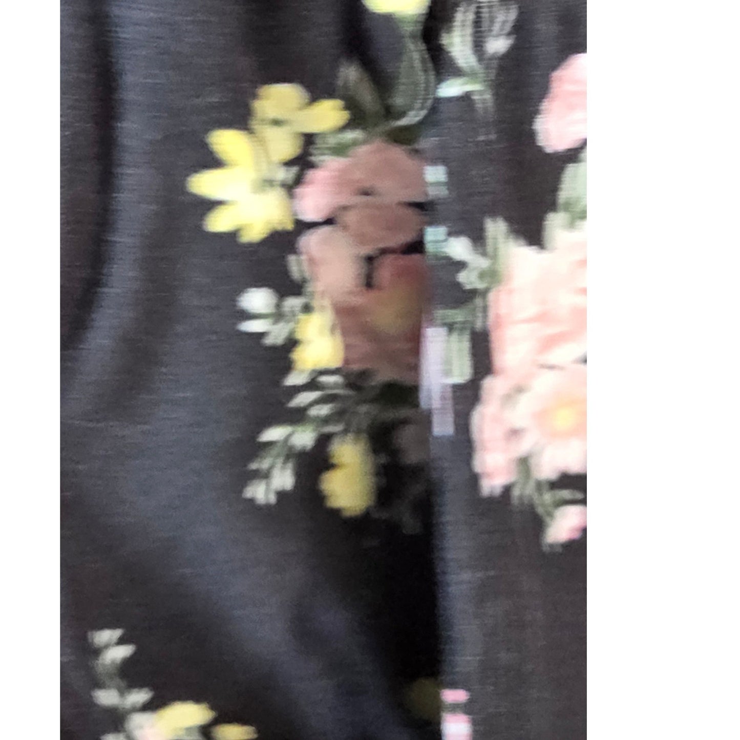 NoBo No Boundaries Floral Romper Plus Size XL Black Pink Yellow Boho Summer