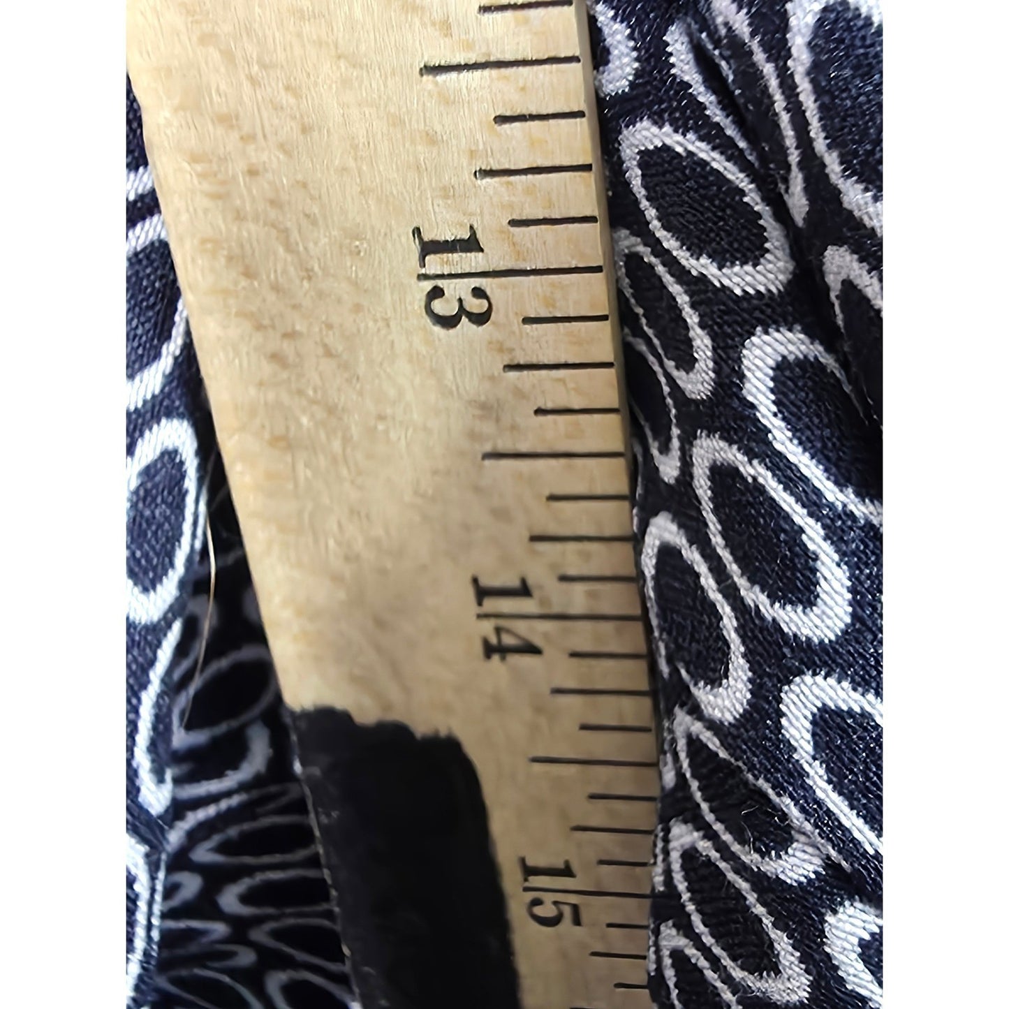 JM Collection Pull On Pants Plus Size 2X XXL Black White Stretch Tummy Control