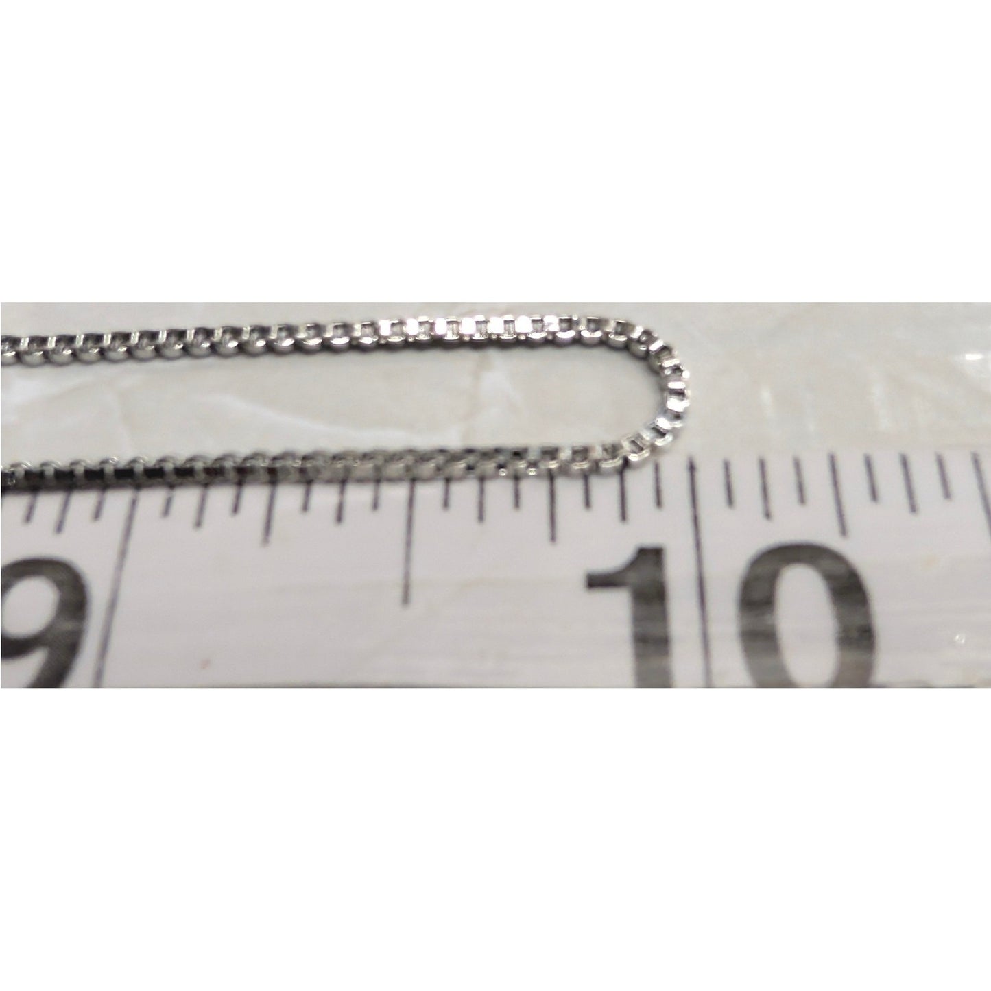 New 20" Box Chain Necklace Silver Tone Minimalist Lobster Claw Adjustable