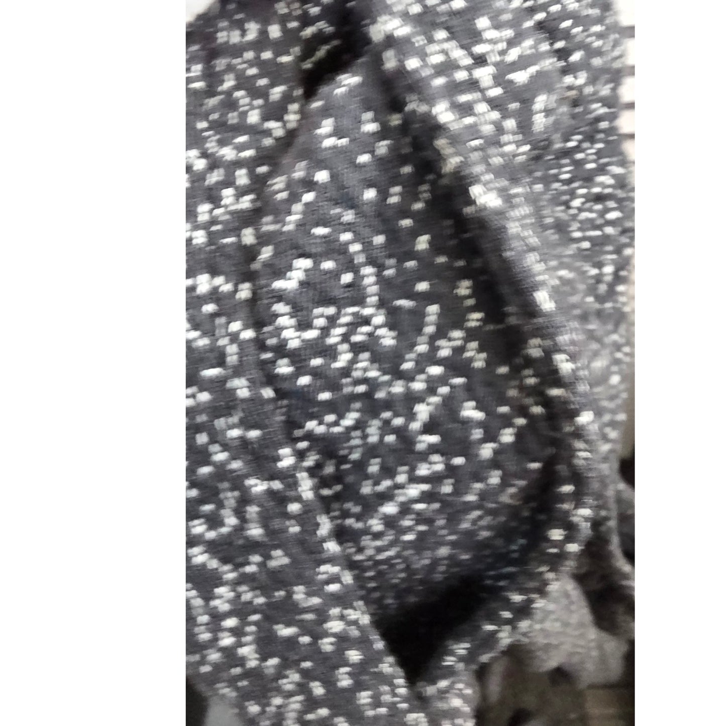 Lands End Knit Pull On Pants Womens 3X/P XXX 3X P Petite Black White Pockets