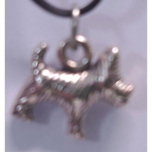 Scottie Westie West Highland Terrier Canine Dog Charm Pendant Lover SilverTone