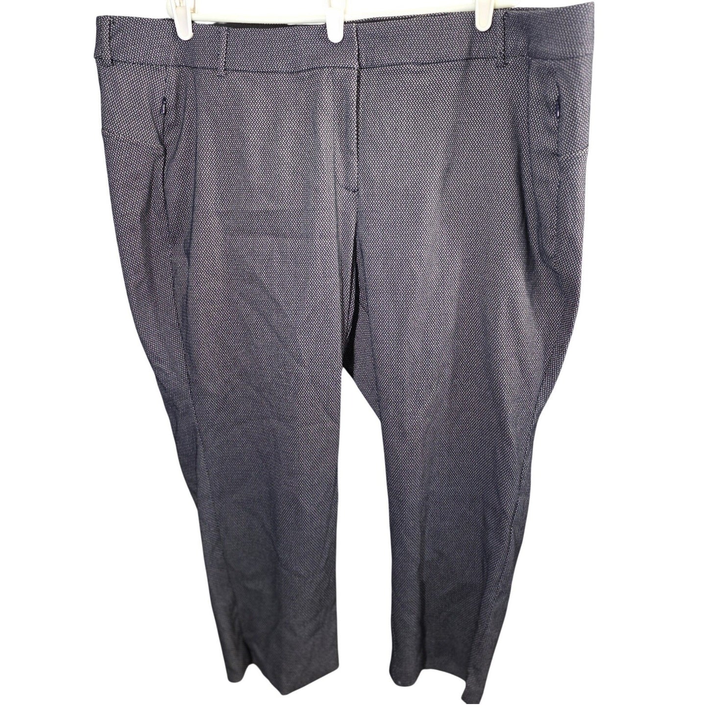 Lane Bryant Pants Plus Size 28 P Petite 28P Blue White Ankle Trousers POckets