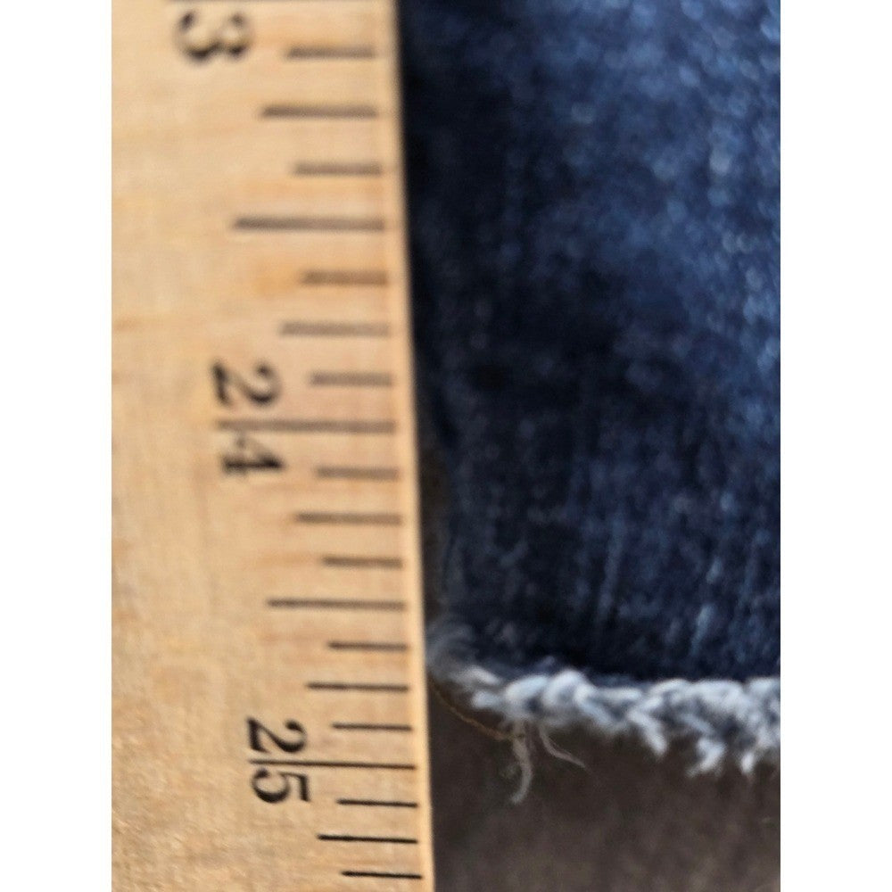 7 Seven For All Mankind The Ankle Skinny Jeans Womens 29 Blue Raw Hem Stretch
