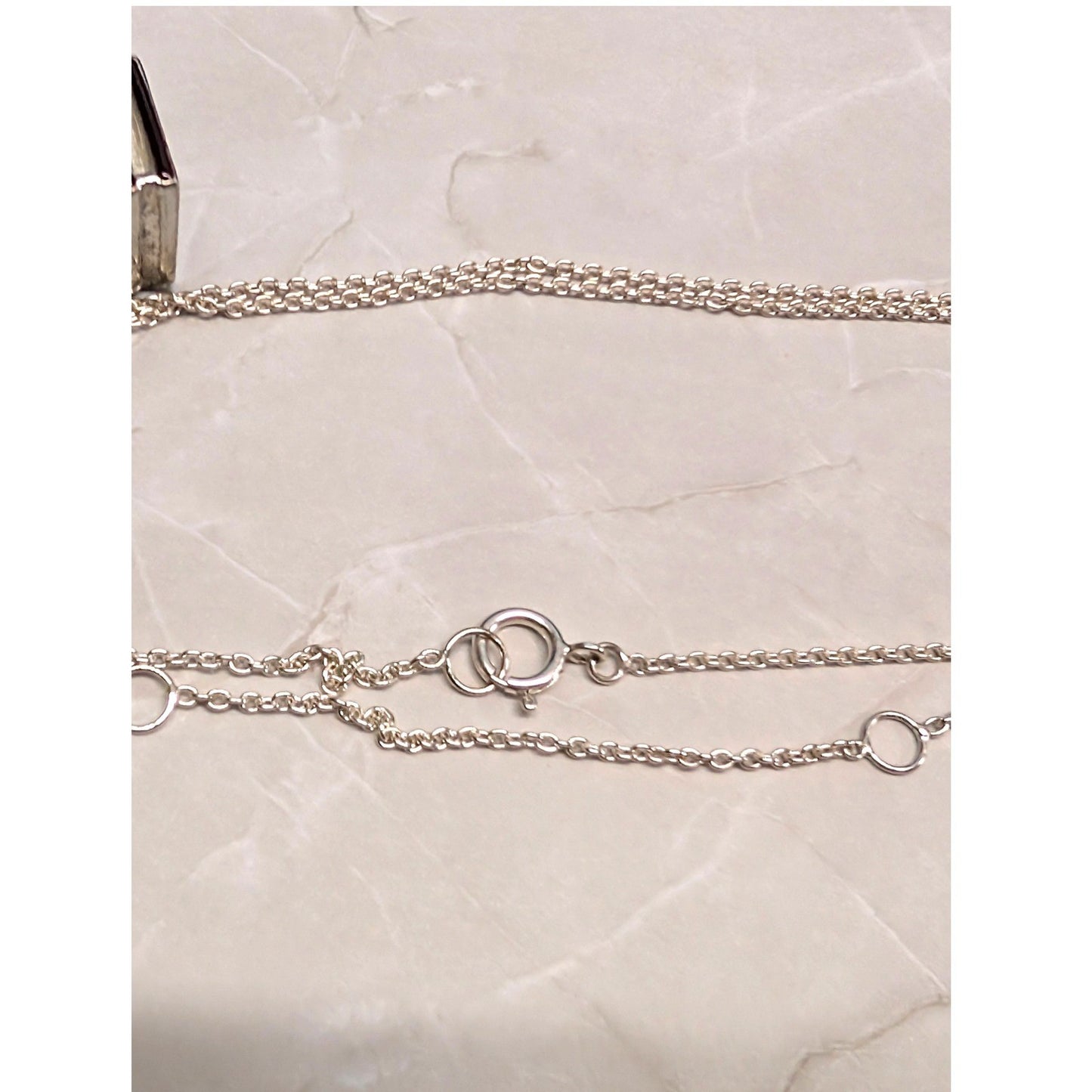 Vtg Real Sterling Silver 925 Stack of Books Pendant 20.75" Necklace Enamel Charm