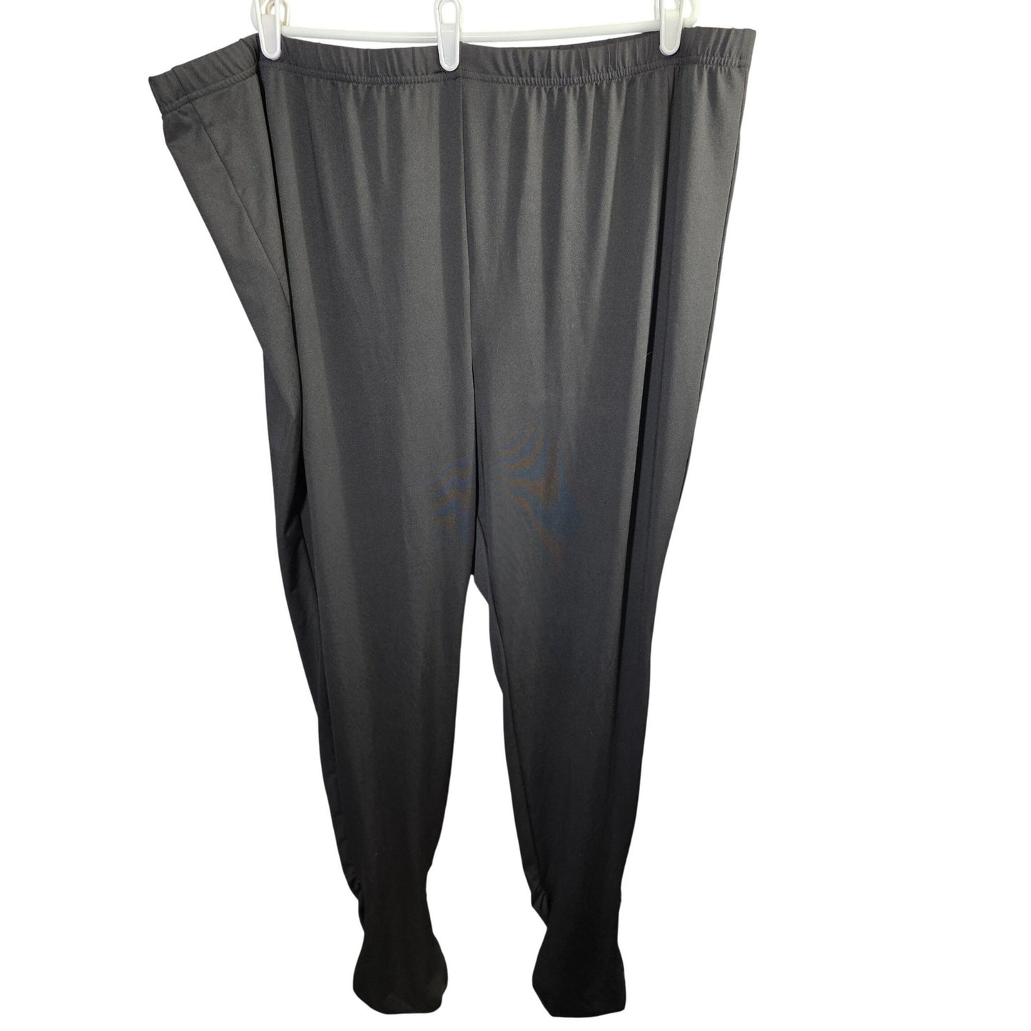 New Footed Leggings with Feet Plus Size 7X Black Elastic Waist Tights Footful