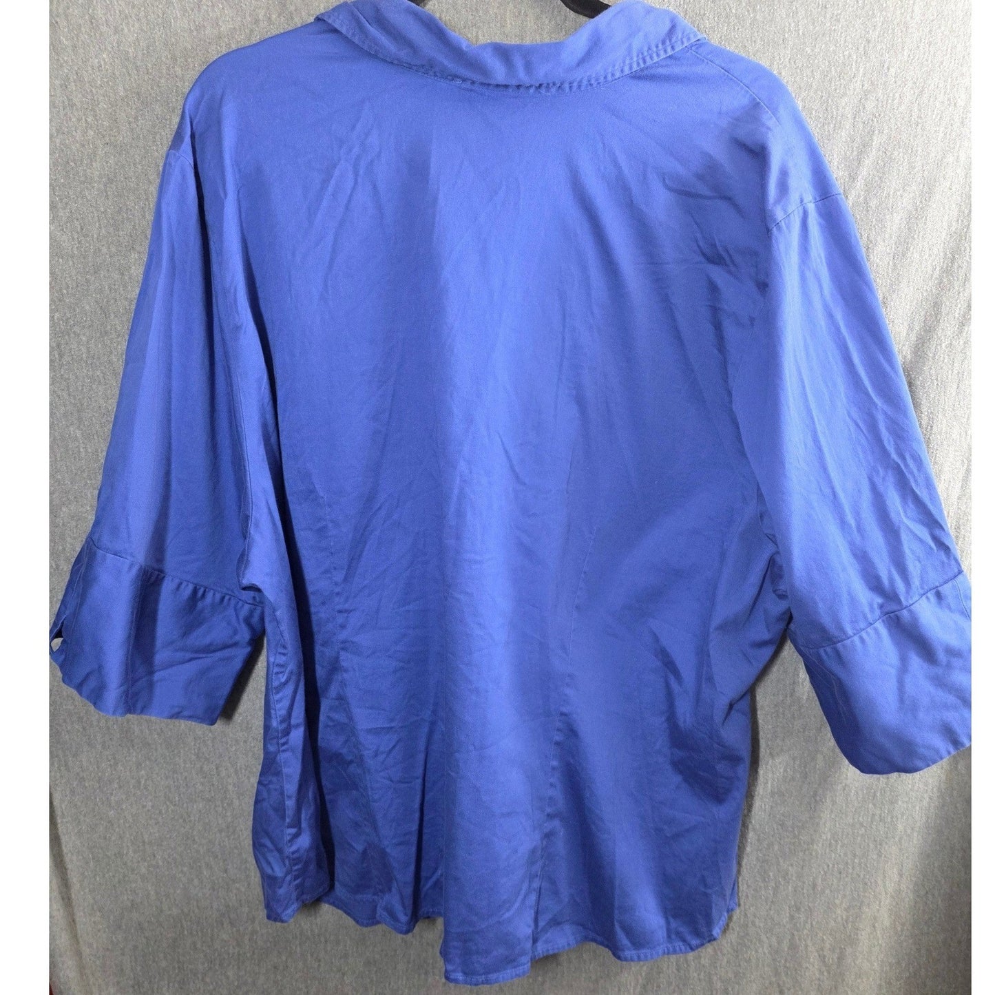 Studio 1940 Button Up Down Front Top Shirt Plus Size 26/28W 26 28 W Blue Purple