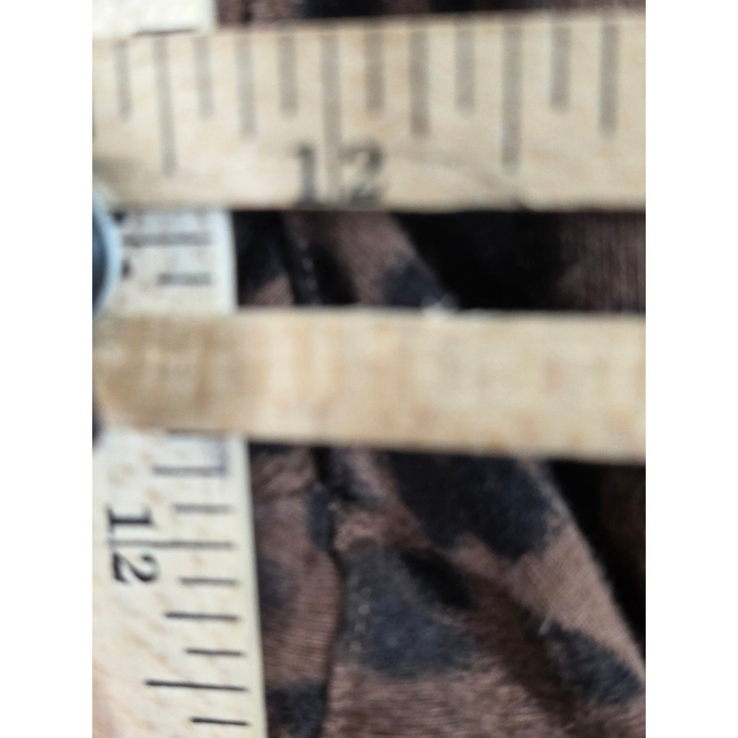 Style & Co Leopard Print Leggings Capris Cropped Plus Size 3X XXX Brown Black