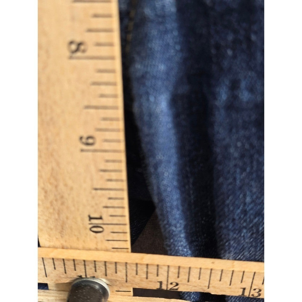 7 Seven For All Mankind The Ankle Skinny Jeans Womens 29 Blue Raw Hem Stretch