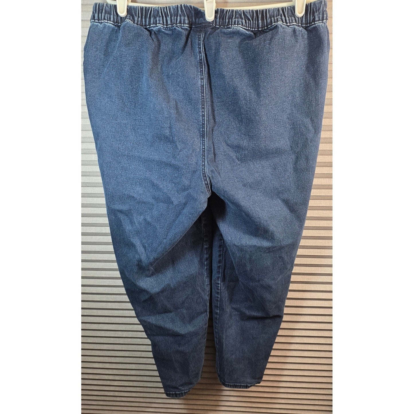 Catherines Essential Flat Front Jeans 1XWP 1X W P Petite Denim Pull On POckets