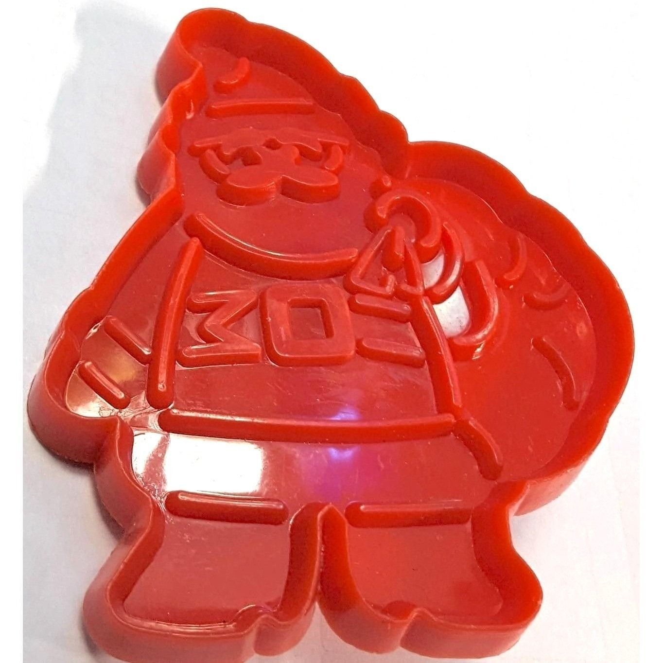 Vtg Hutzler Cookie Cutter 3.5" Red Santa Claus 1993 USA Plastic Holiday St Nick