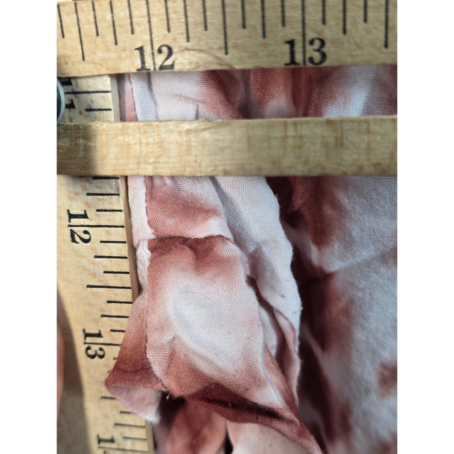 Tie Dye Lounge Pants Plus Size 2XL XX 2X Brown White Elastic Waist Casual Lt Wt