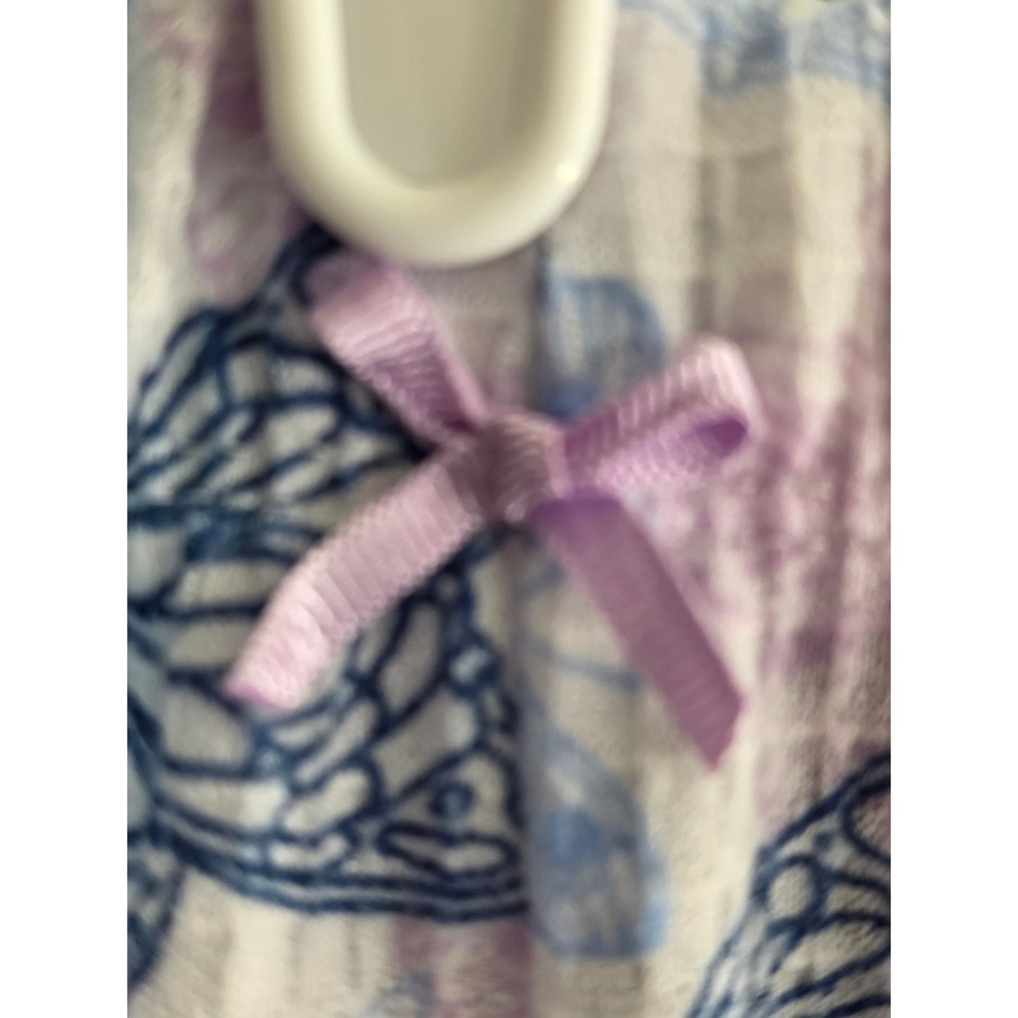 New Butterfly Pajama Pants Plus Size XL Blue Purple Waffle Knit Lounge Comfy