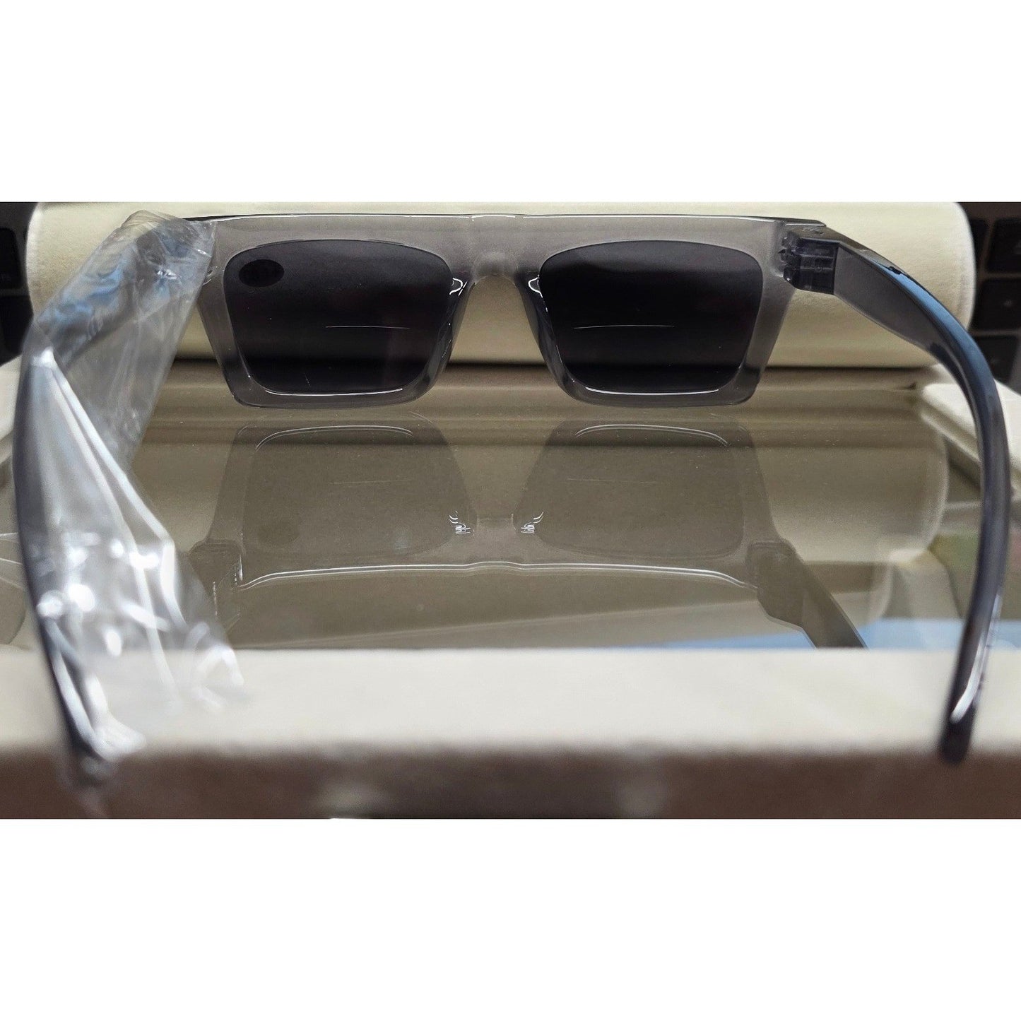New Bifocal Reading Readers Lenses +1.00 Glasses UV400 Sunglasses Grey Square