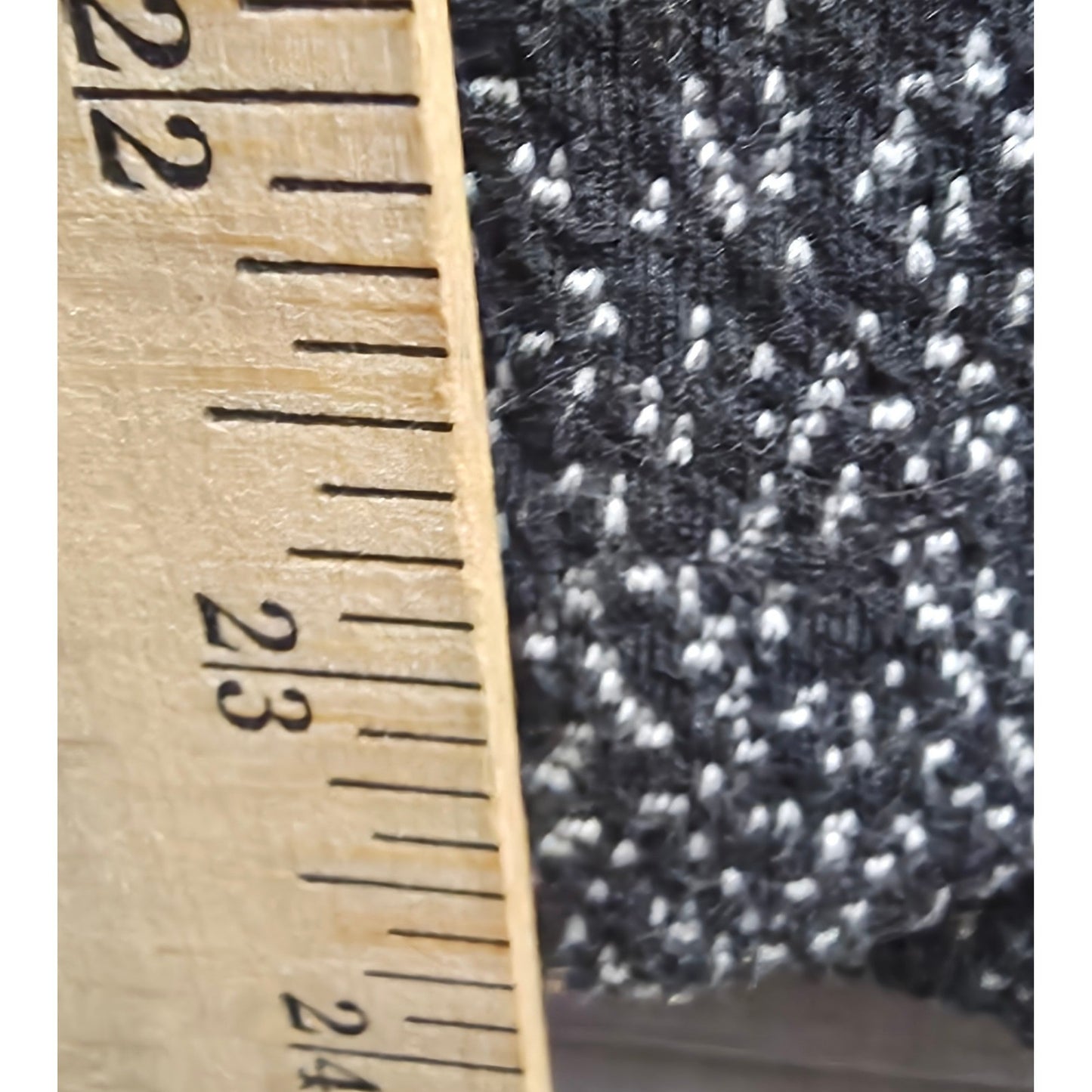 Lands End Knit Pull On Pants Womens 3X/P XXX 3X P Petite Black White Pockets
