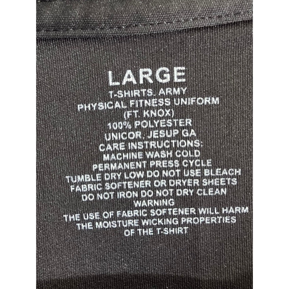 U.S. Army T-Shirt Mens L Large Lg Black Short Sleeve Performance Graphic Tee