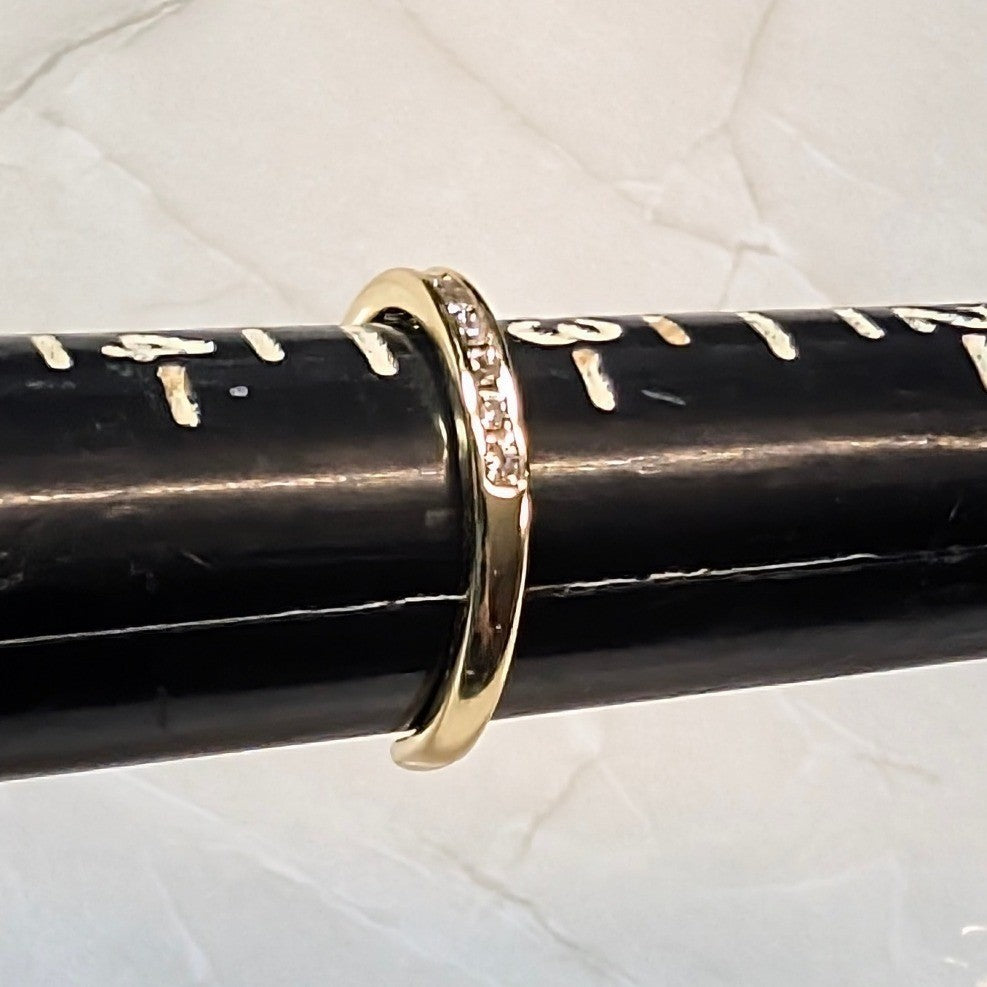 New 14K GF Gold Filled Cubic Zirconia CZs Size 3.25 Band Ring Sparkly Finger Toe