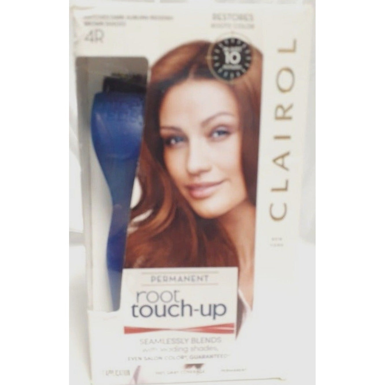 New Clairol Root Touch Up Permanent Hair Color 4R Dark Auburn Reddish Brown Dye