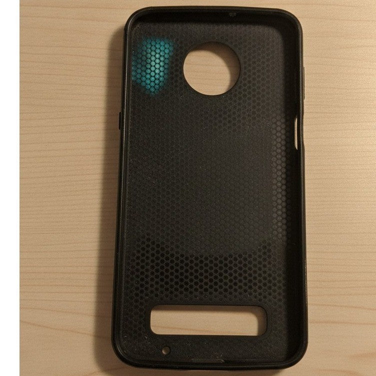 Motorola Moto G3 Hybrid Shockproof Case Black Dual Layer Verizon Compatible