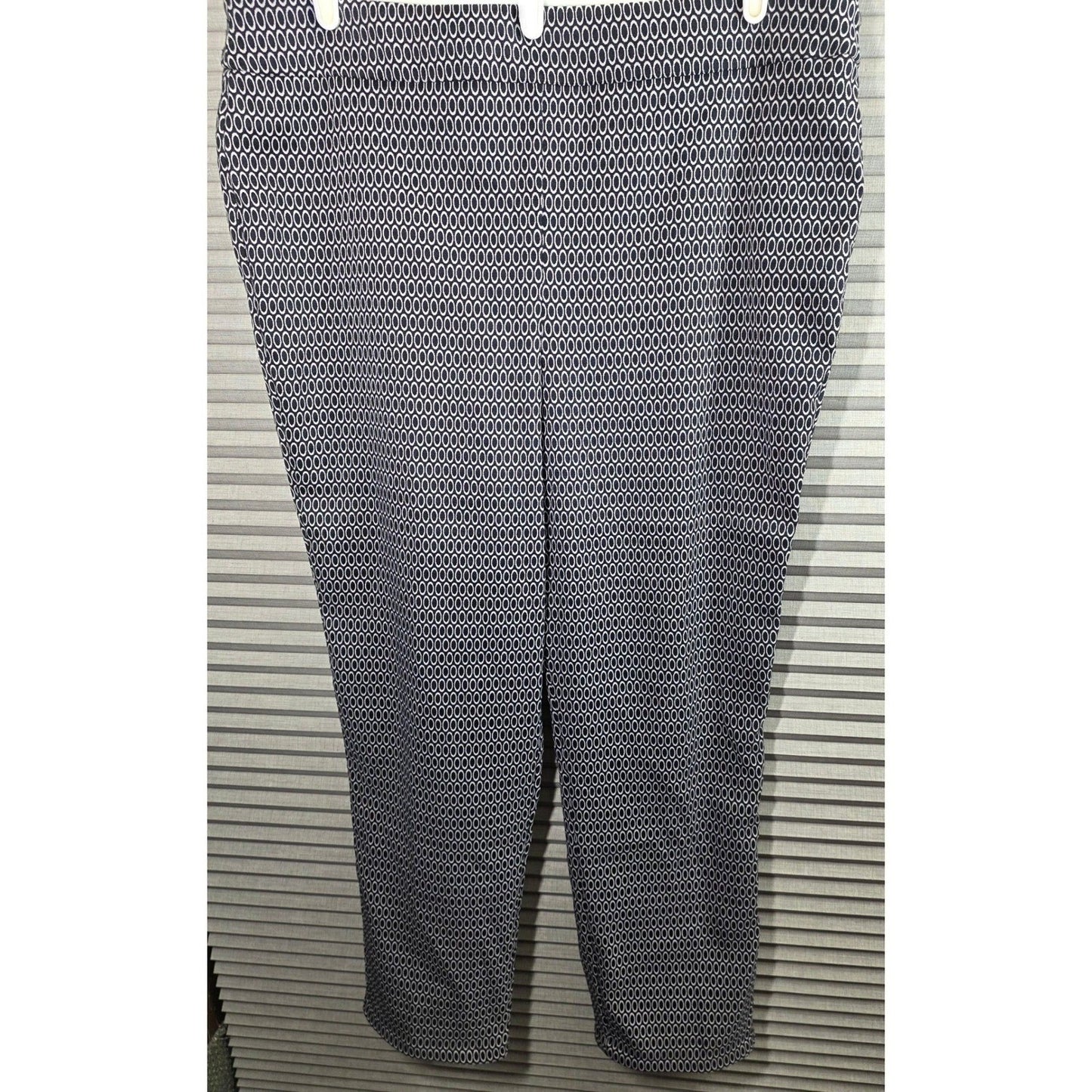 JM Collection Pull On Pants Plus Size 2X XXL Black White Stretch Tummy Control