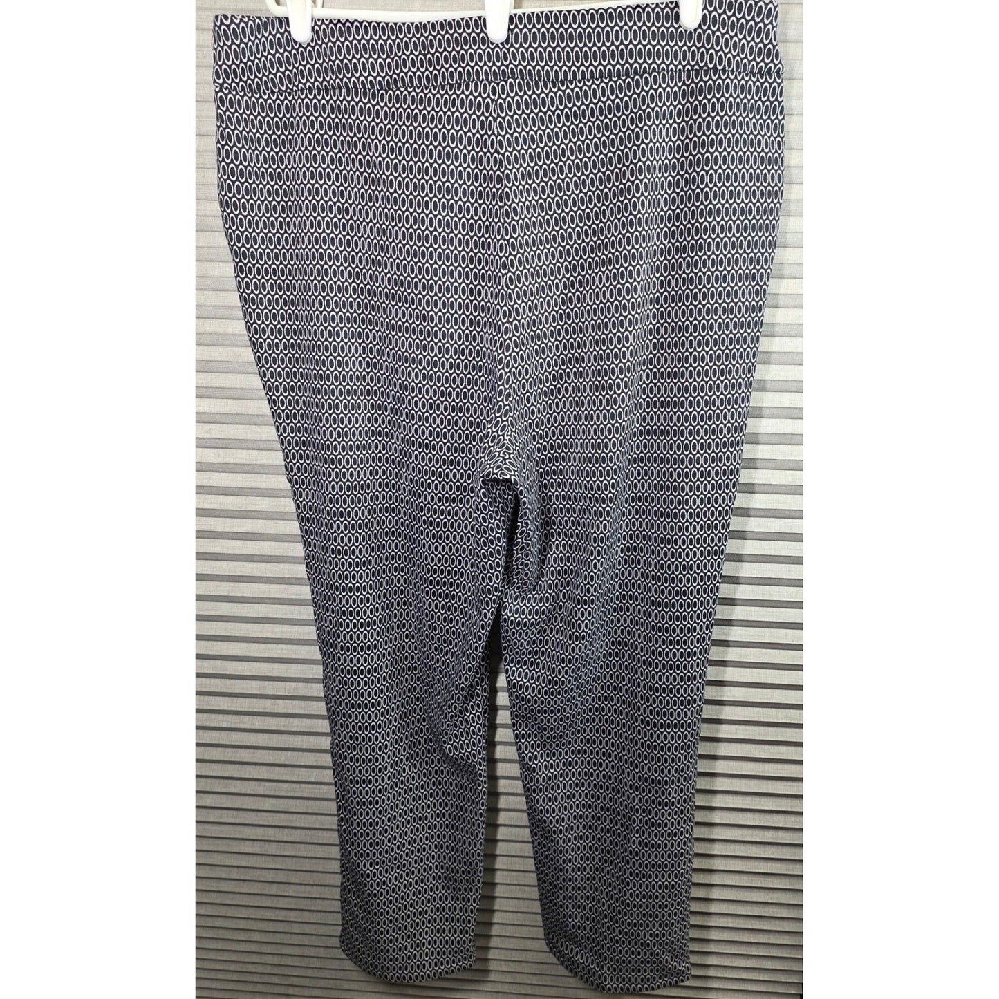 JM Collection Pull On Pants Plus Size 2X XXL Black White Stretch Tummy Control