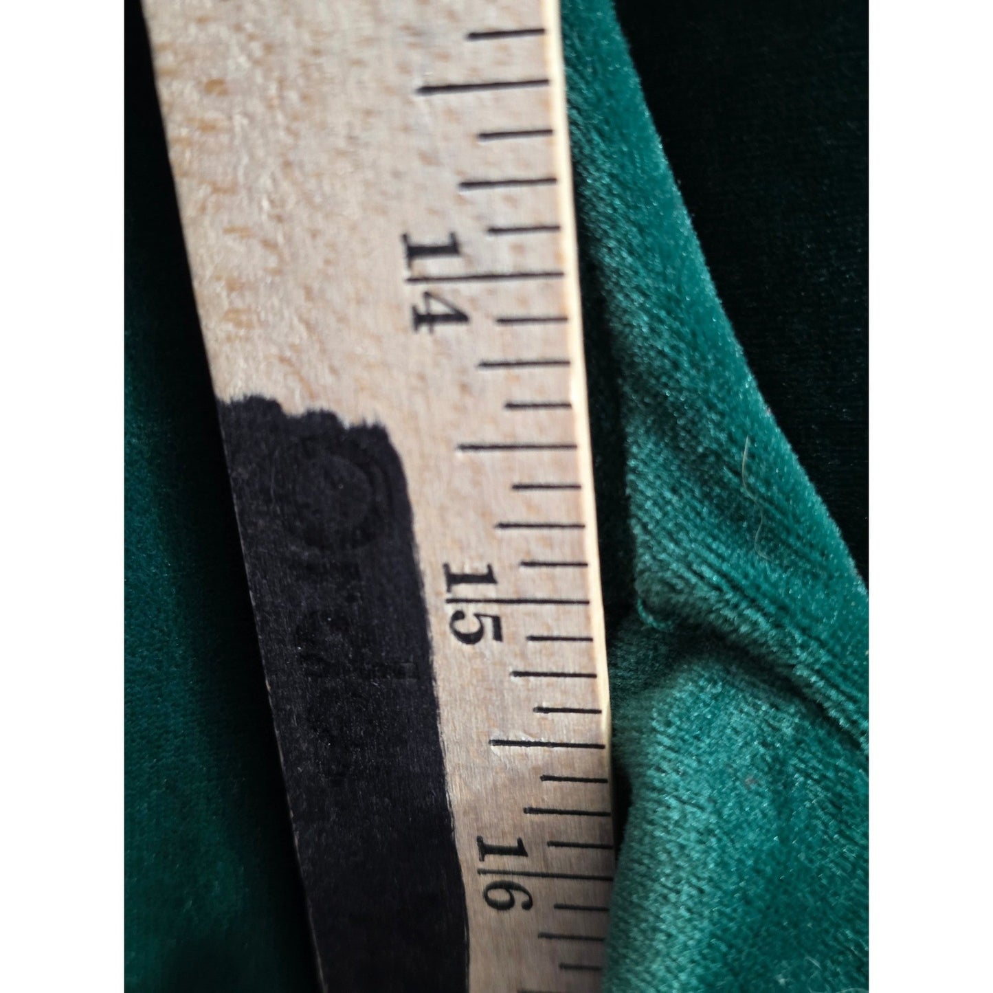 Vintage EZ Gear Sweat Pants PLus Size XL Green Velour Plush Velvety Pockets