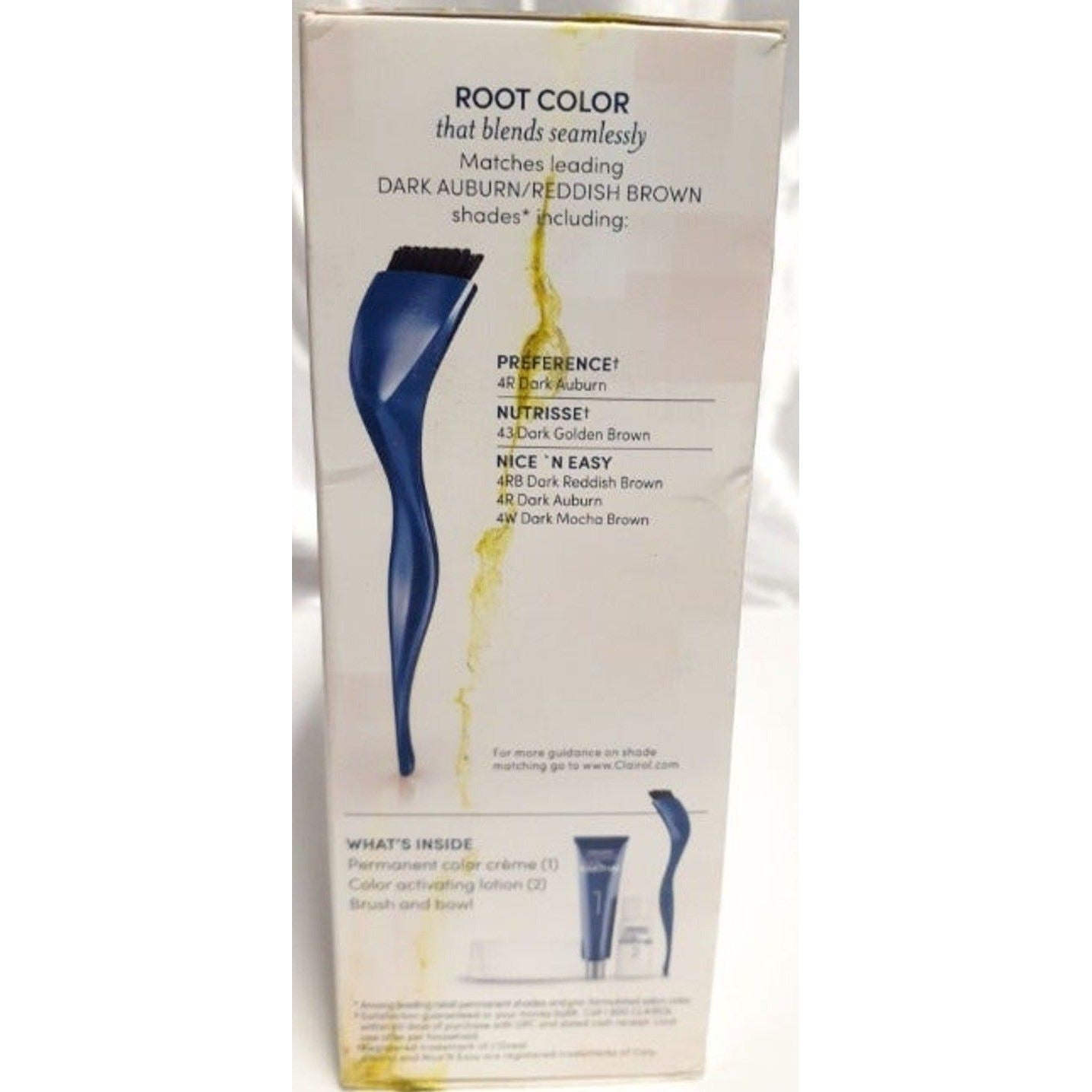 New Clairol Root Touch Up Permanent Hair Color 4R Dark Auburn Reddish Brown Dye