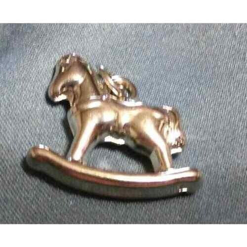 New Rocking Horse Earrings Pendant Charm Set Girls OS Silver Equine Equestrian