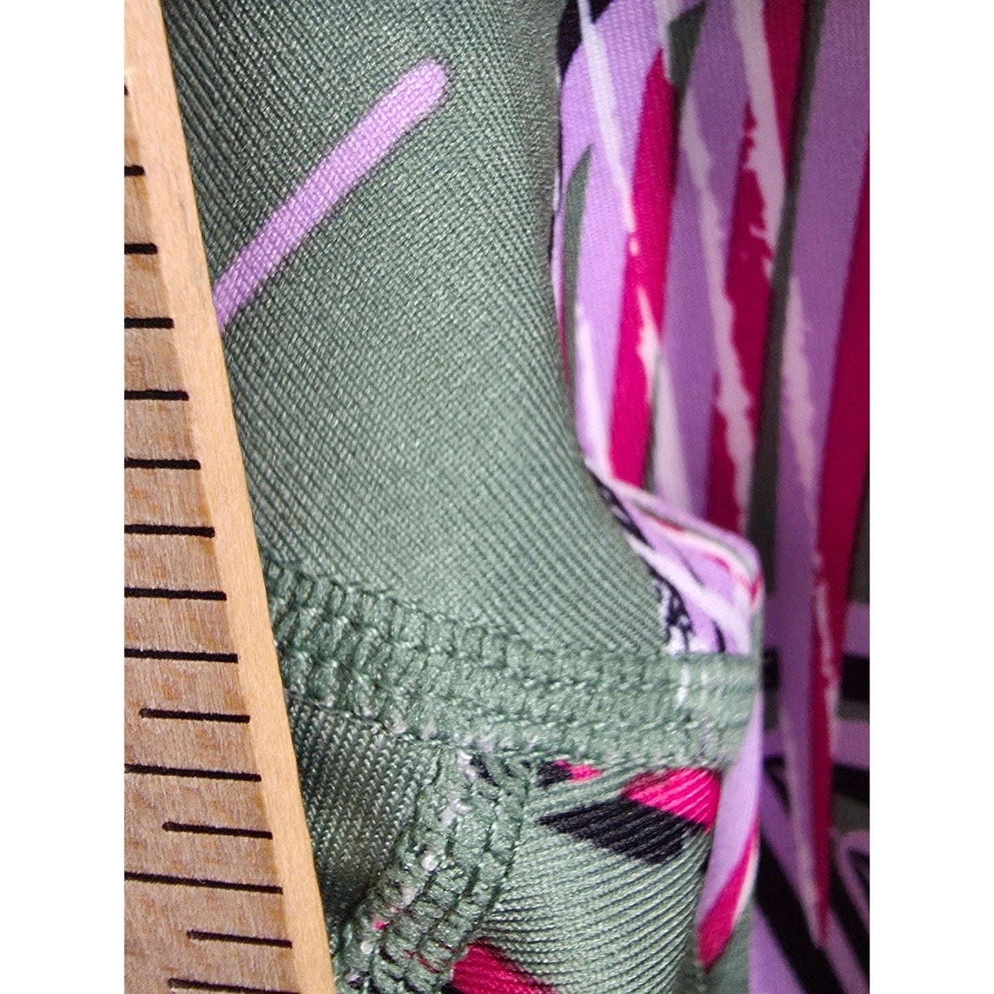 Pro Player Capris Leggings PLus Size 3X XXX Green Pink Tropical Wicking POckets