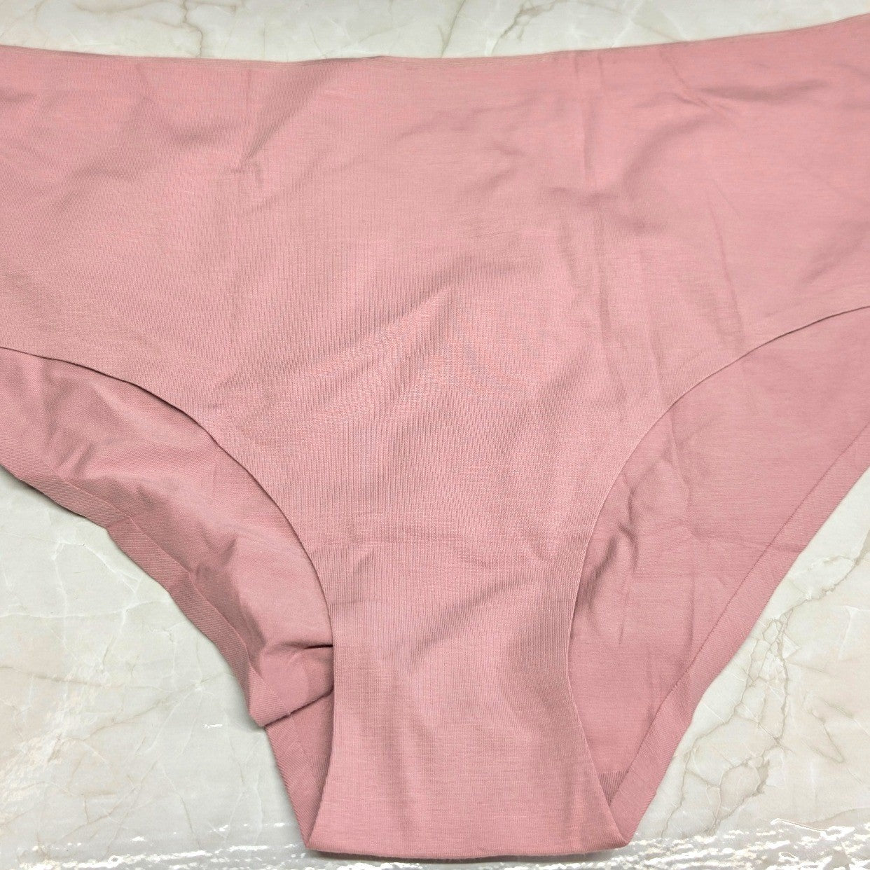 New High Rise Hipster Brief Panties PLus Size XL Mauve Pink Seamless Cotton