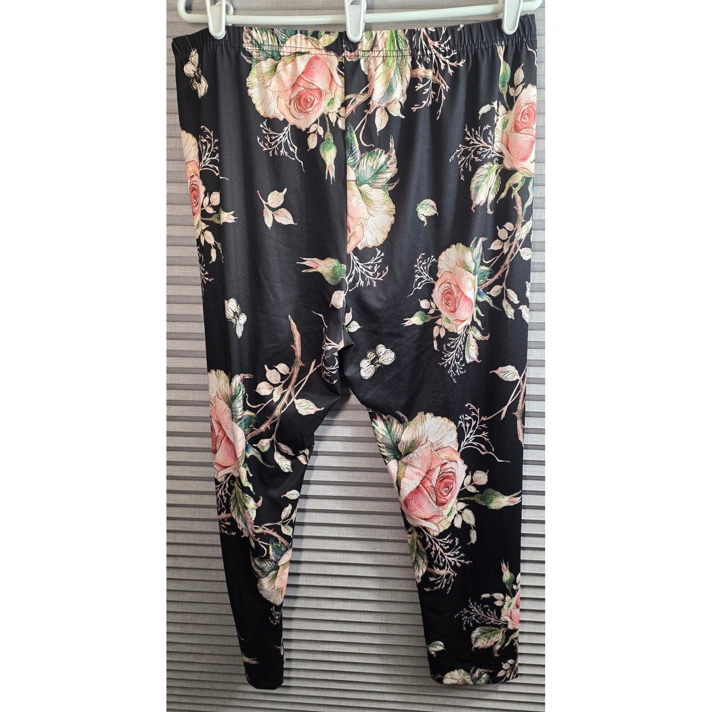 Lily by Firmiana Silky Feeling Pants 2XL XX Floral Stretch Pull On Flowers