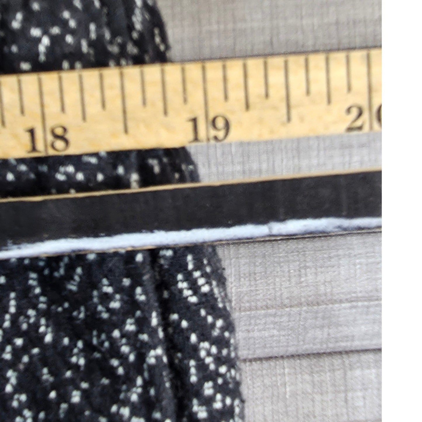 Lands End Knit Pull On Pants Womens 3X/P XXX 3X P Petite Black White Pockets