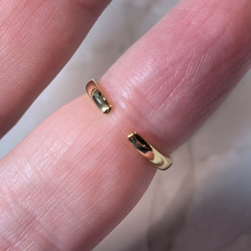 New 14K GF Gold Filled Cubic Zirconia CZs Size 3.25 Band Ring Sparkly Finger Toe