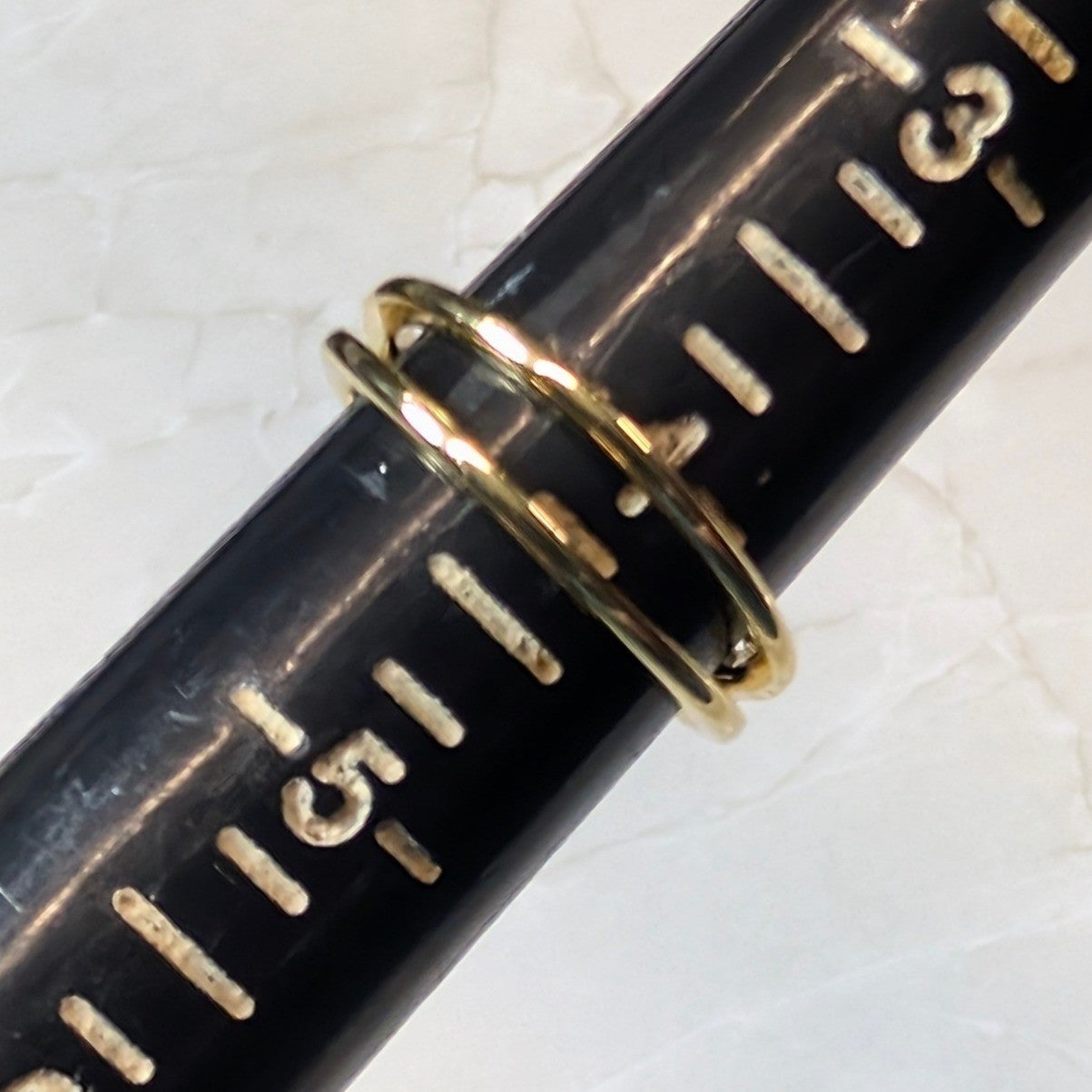 New 14K GF Gold Filled Double Band Open Cuff Ring Size 4 Minimalist