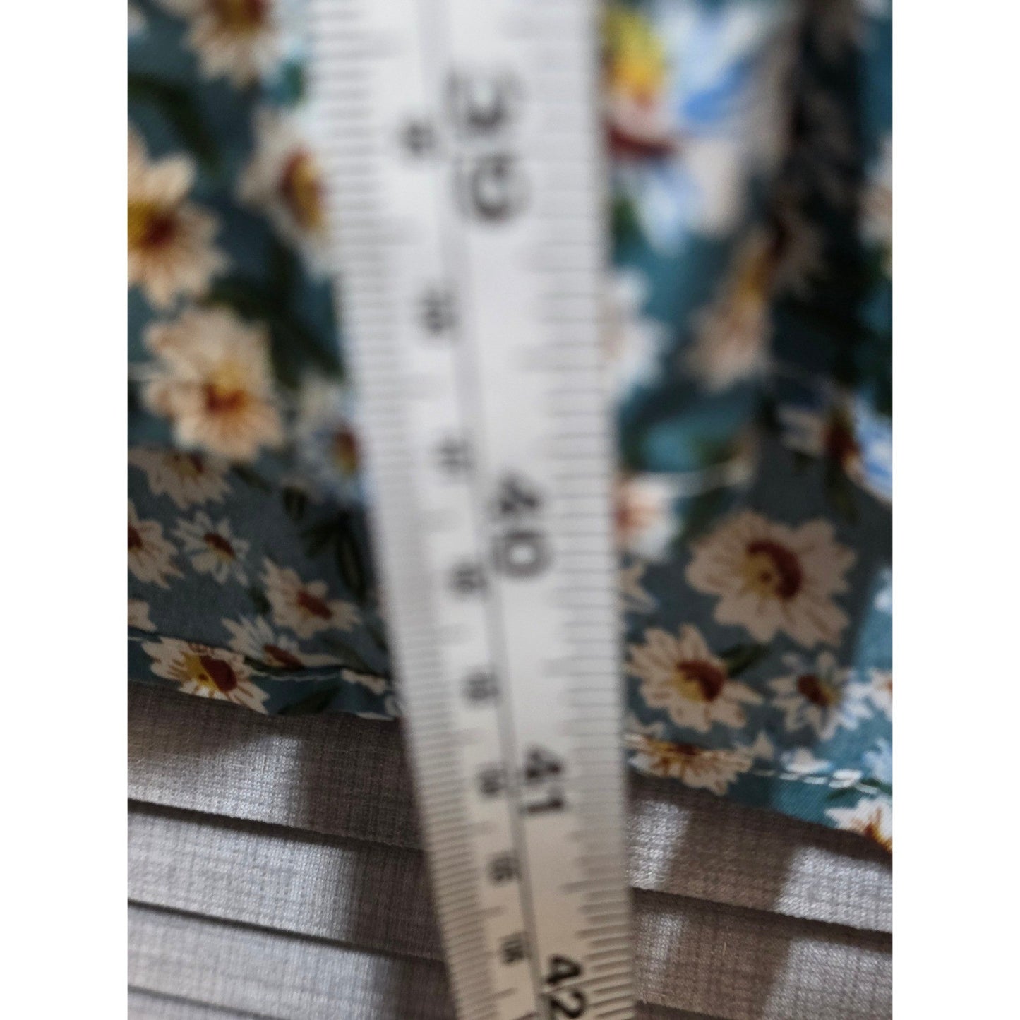 Floral Smocked Midi Dress PLUS SIZE 3X 3XL Smocked Puff Sleeves Smocked Flowers