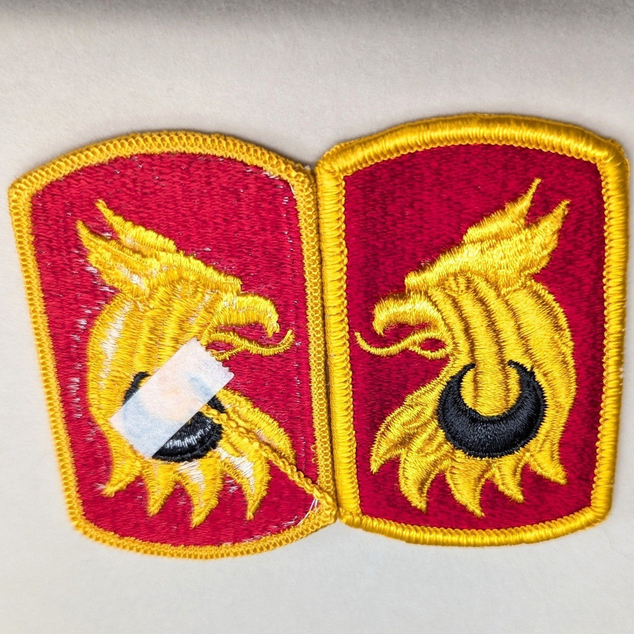 4 US Military Patches Lot Army 209th Field Artillery Brigade Rochester Red Legs