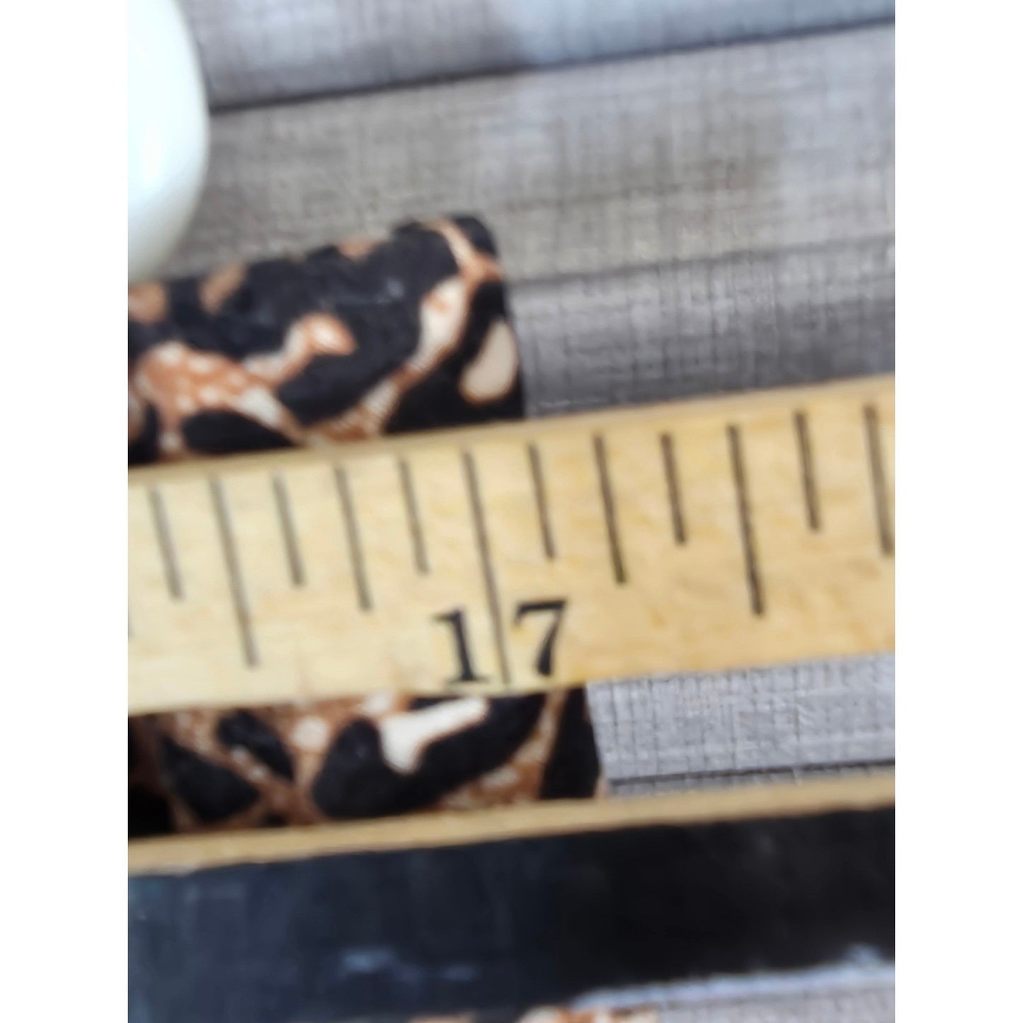 Just One Leopard Capris Cropped Leggings PLus Size 2X XX Brown Big Cat Kitty