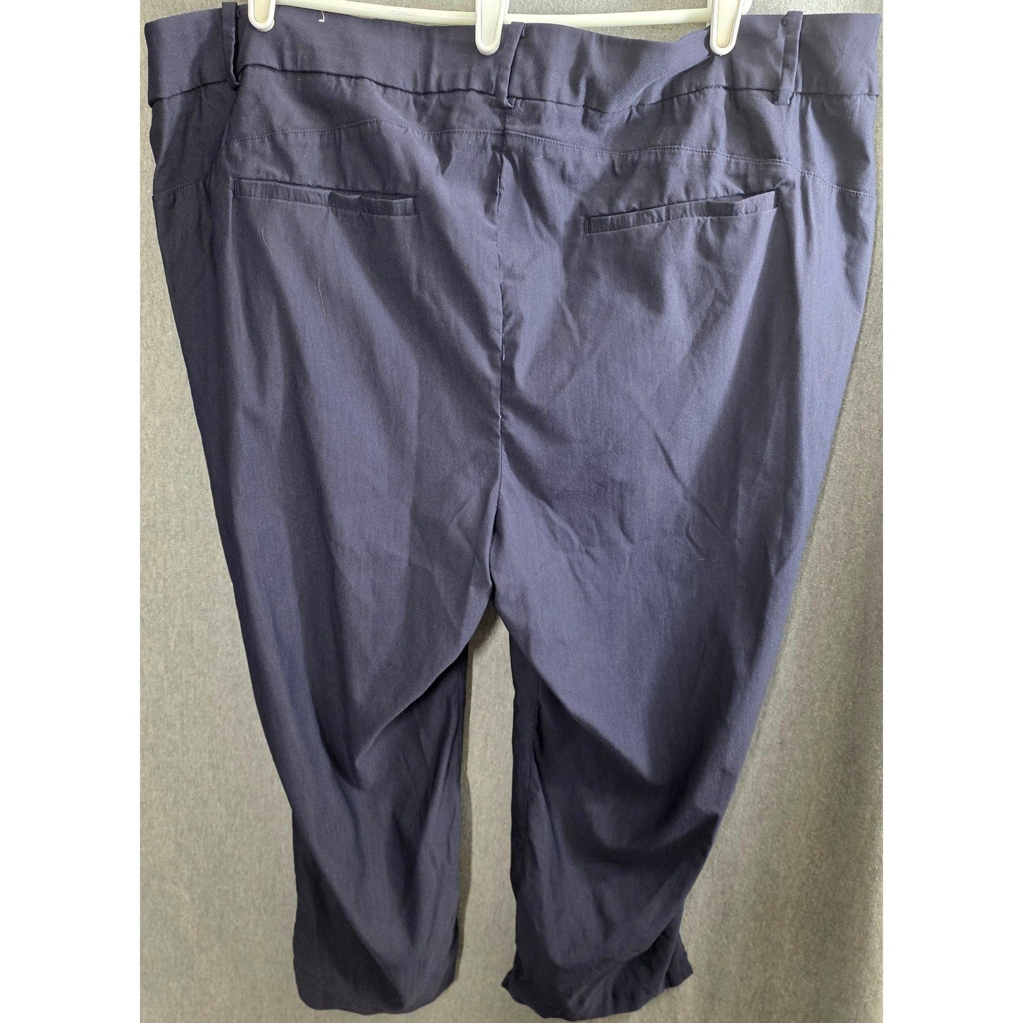 Lane Bryant Capris Cropped Pants Plus Size 28P 28 P Petite Blue Stretch Pockets