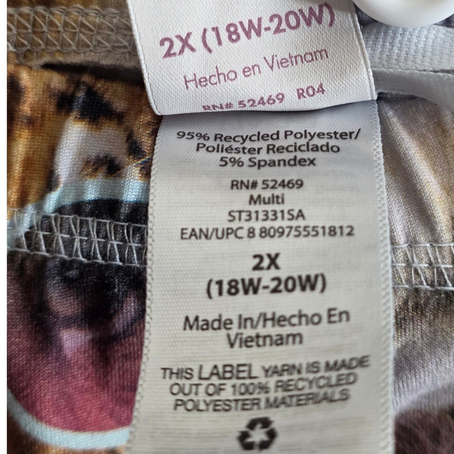 Secret Treasures Pajama Pants Plus Size 2X XX Lions Tigers Bears Sloths Animal