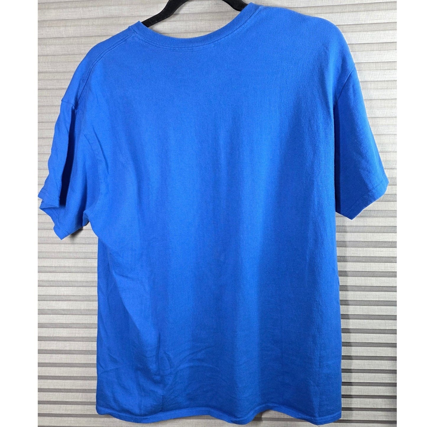 Delta Pro Weight Peace Sign Graphic T Shirt Mens Size L Large Lg Blue Retro