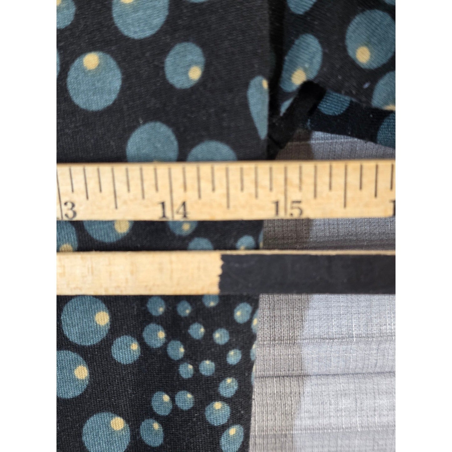 LuLaRoe Nicole Fit and Flare Dress Sm S Small Black Khaki Blue Polka Dot Hearts