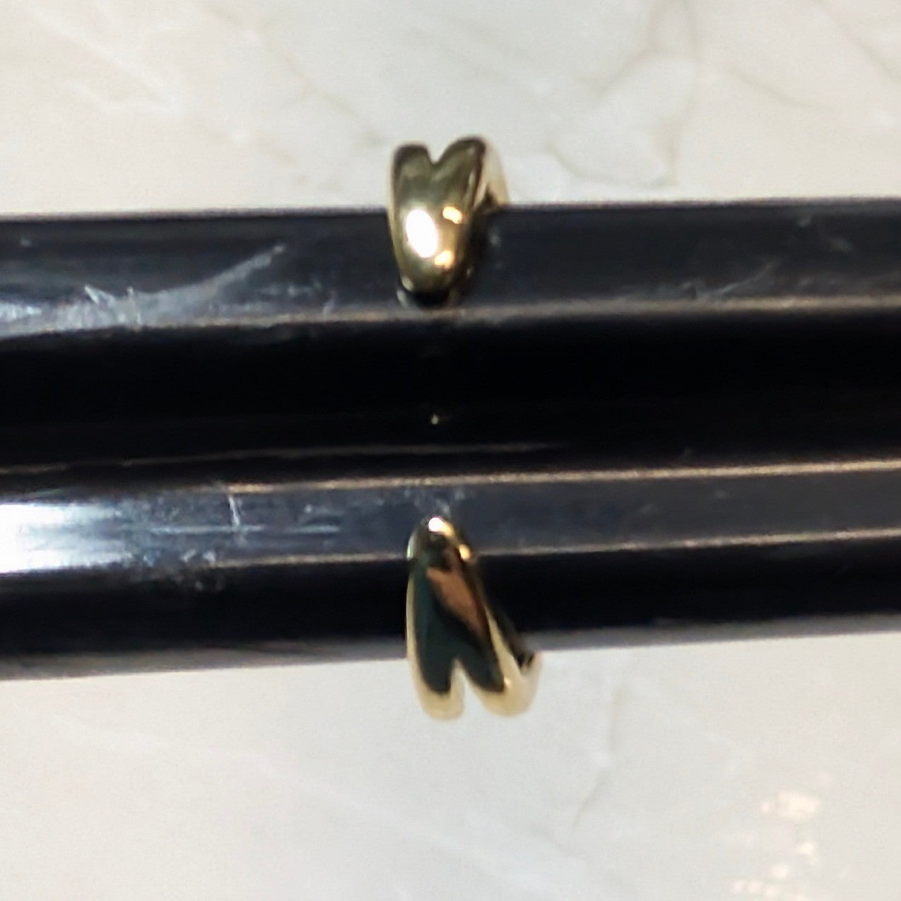 New 14K GF Gold Filled Double Band Open Cuff Ring Size 4 Minimalist