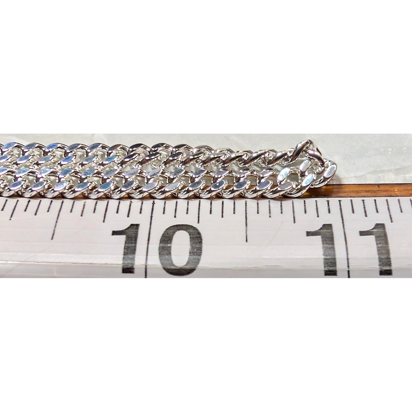 New Sterling Silver 925 Italy Curb Cuban Link Chain Necklace 22 Inch Lobster