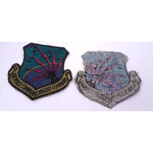 Lot of 2 US Air Force Communications Command SSI Shoulder Sleeve Insignia Patch